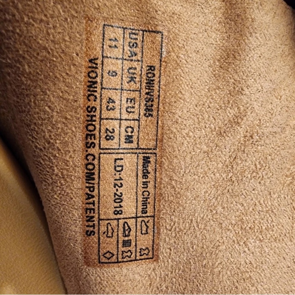 Vionic Roni 11 M Rose Suede Leather Orthotic Sandals worn once in house only - Picture 2 of 4
